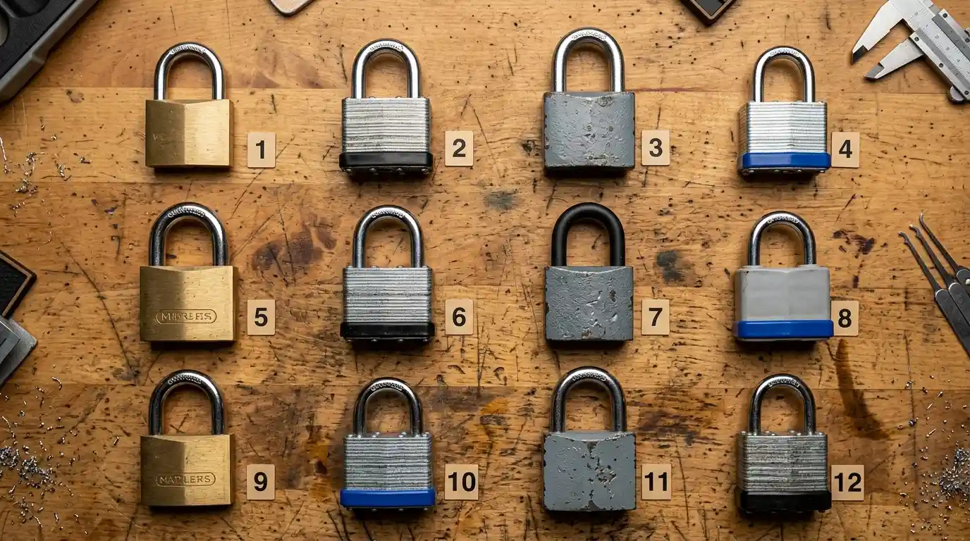 12 budget padlocks