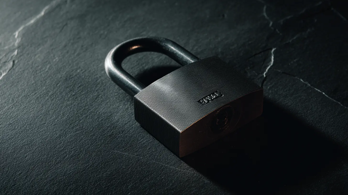 Abloy Protec2 padlock — close-up of the disc detainer mechanism