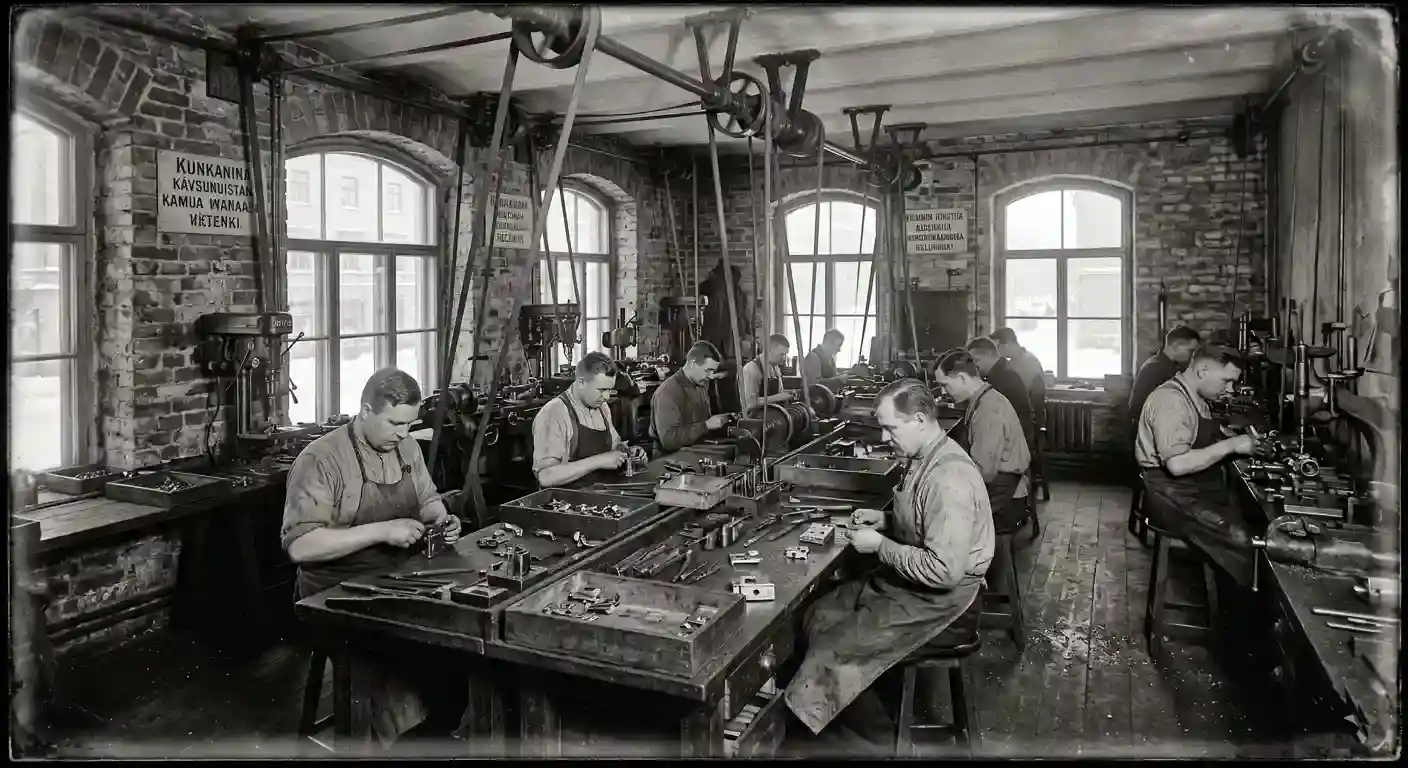 Early Abloy factory in Helsinki, circa 1920s