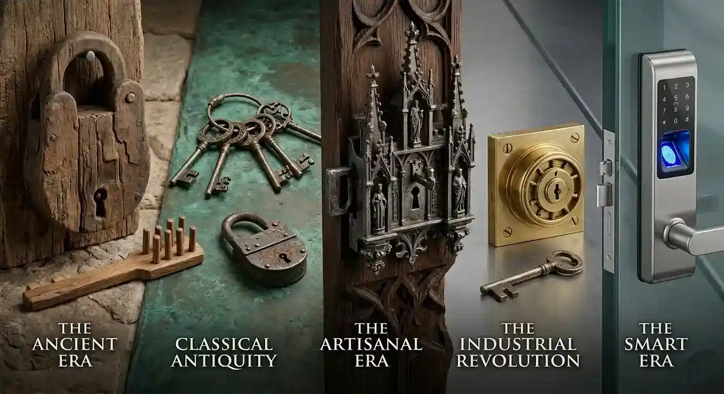 Hero Image — Ancient lock collection through modern smart lock
