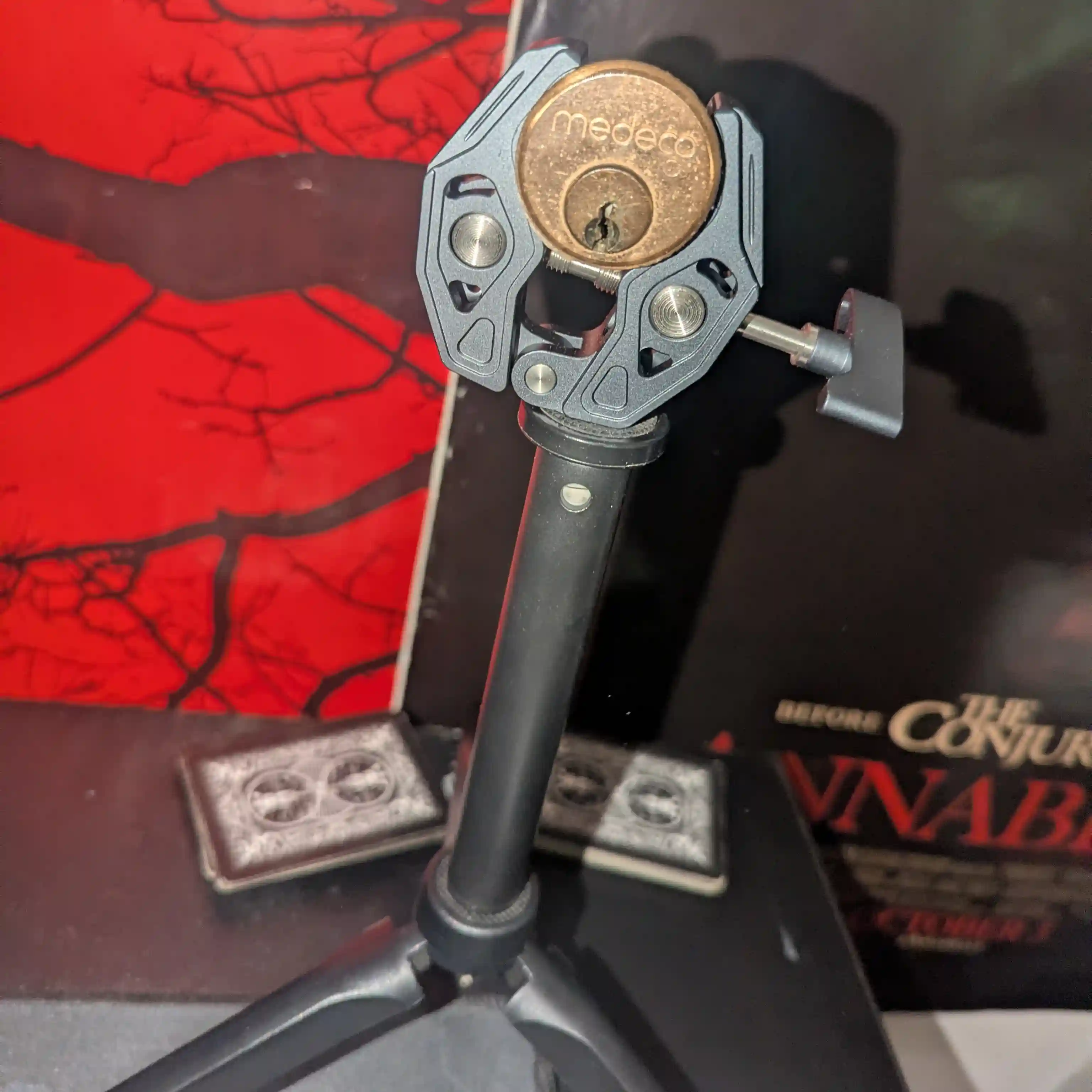 DIY vise setup - with lock mounted