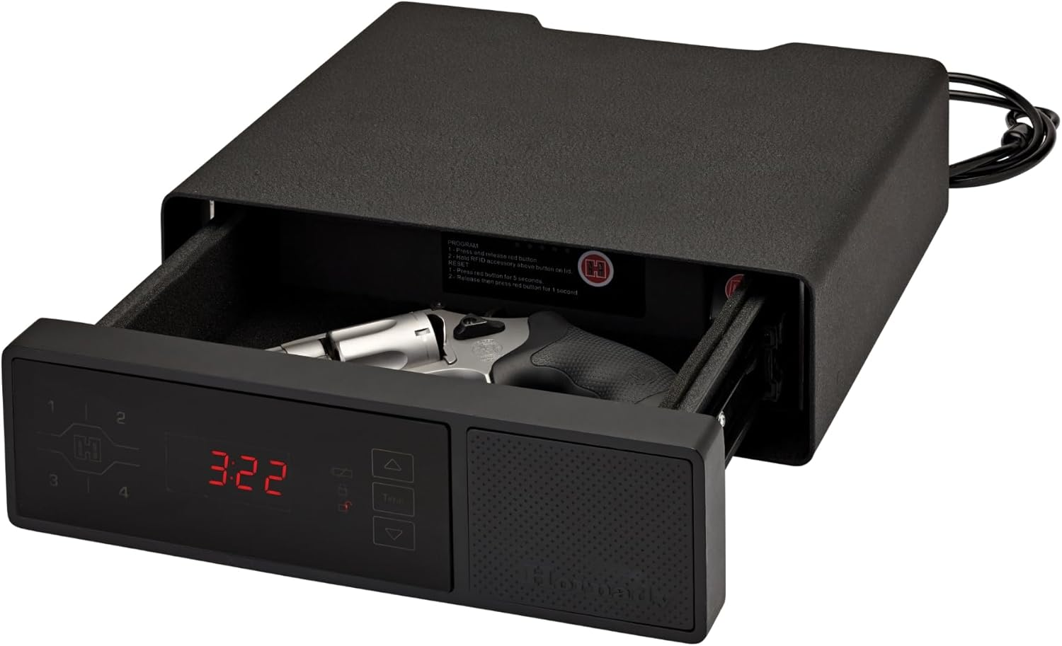 Hornady RAPiD Safe Night Guard disguised as bedside clock